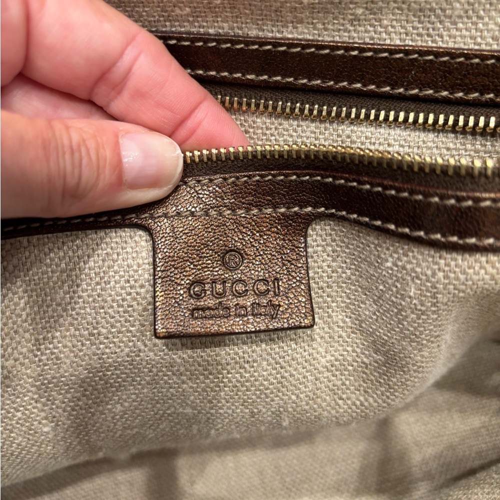 Gucci! Brown Leather Women's Bag - Picture 3 of 7